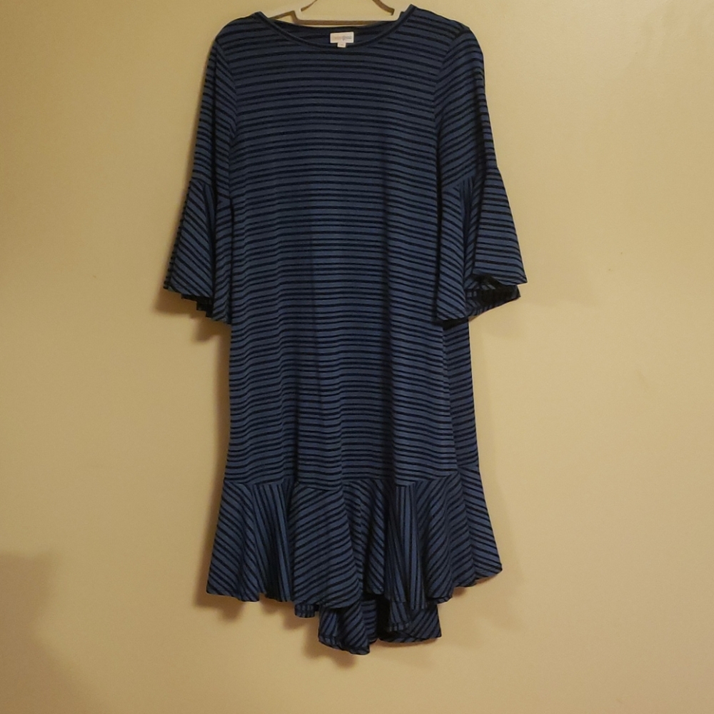 Striped Lularoe Maurine dress